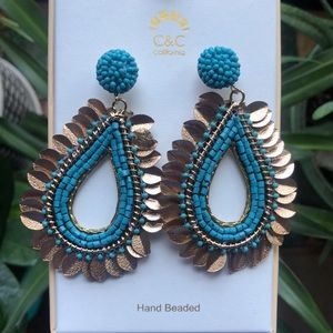 NEW C&C California blue Earrings